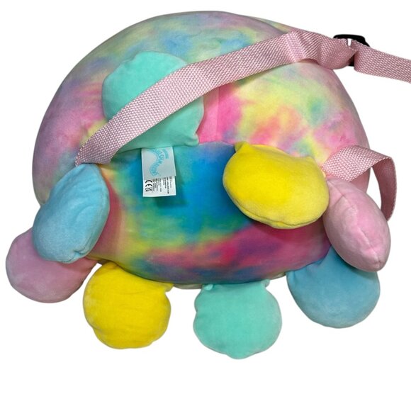 NWT Squishmallow Opal Backpack Pastel Tie Dye 12" Plush - Picture 5 of 5